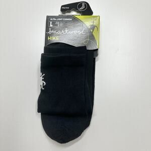 Smartwool Hike Ultralight Cushion Hiking Liner Crew Black Socks Unisex Large